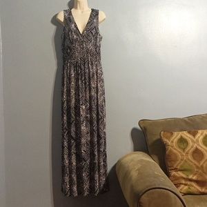 Epilogue women's large black and white maxi dress